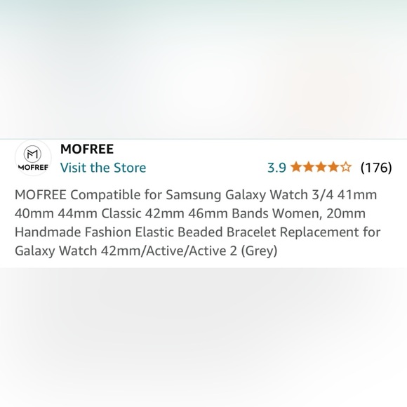 Jewelry Samsung Galaxy watch BAND Only (not a smartwatch)and smartwatch charger - Picture 4 of 4